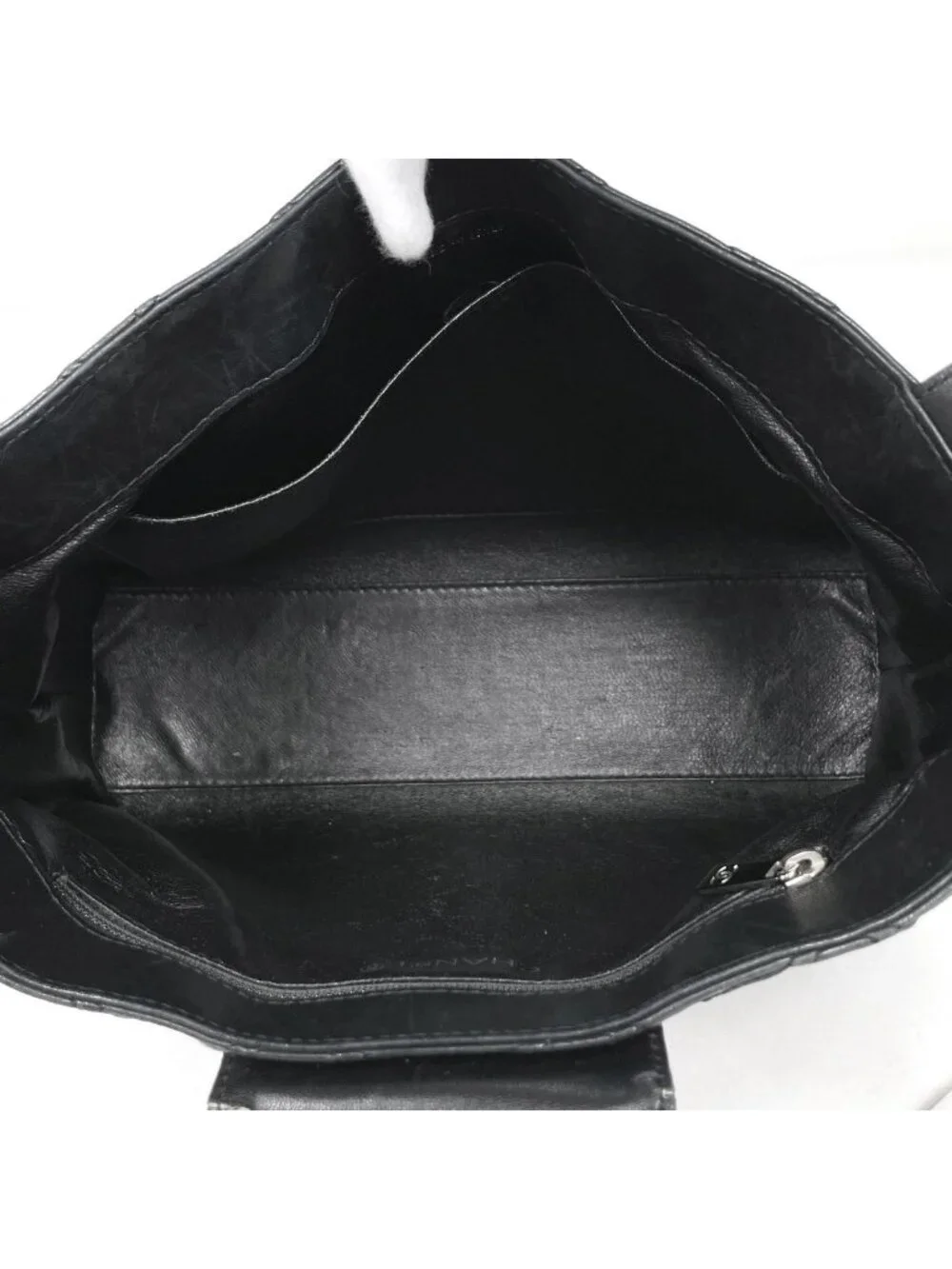 Chanel Tote CC Logo Cosmos Line Leather Black
